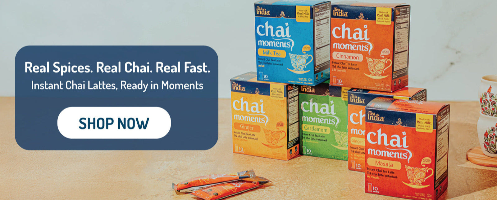 Real spices. Real chai. Real fast. Instant chai lattes, ready in moments. Shop Now!