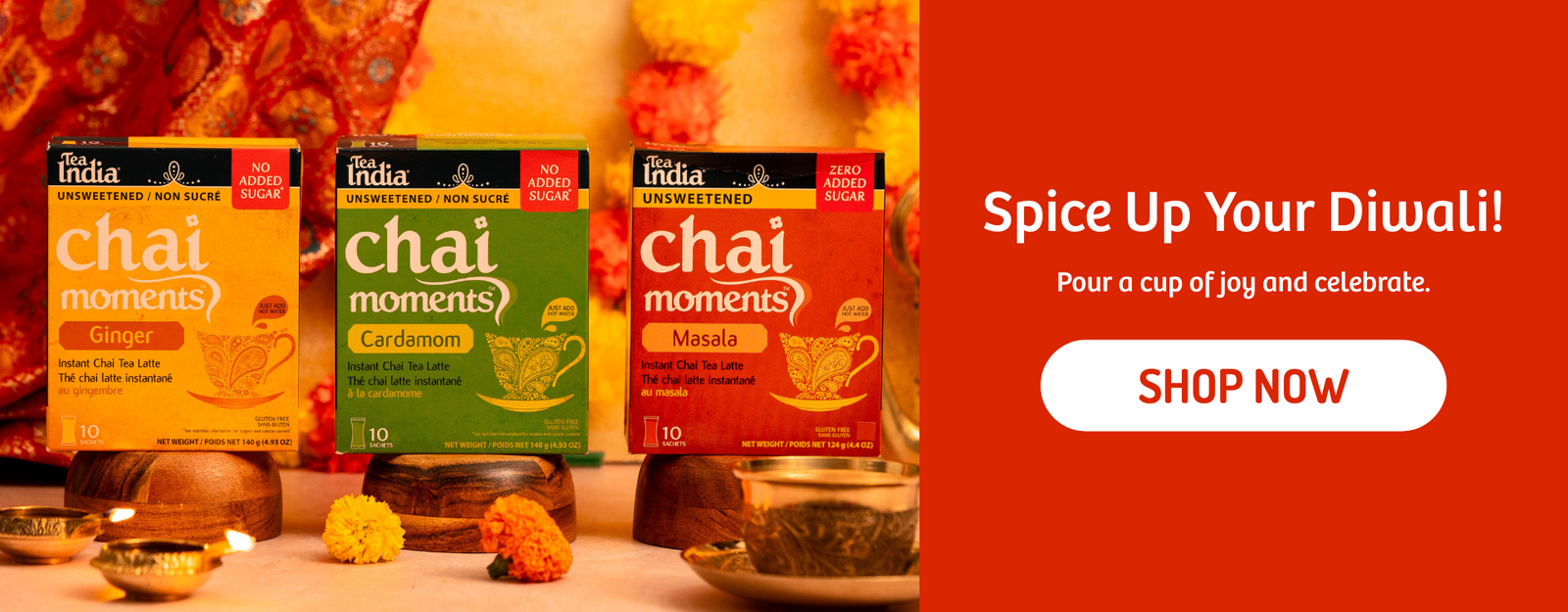 Spice up your Diwali! Pour a cup of joy and celebrate.