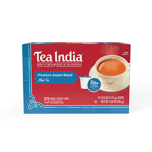 Premium Assam Blend Black Tea - Single Serve Cups 12ct - Tea India