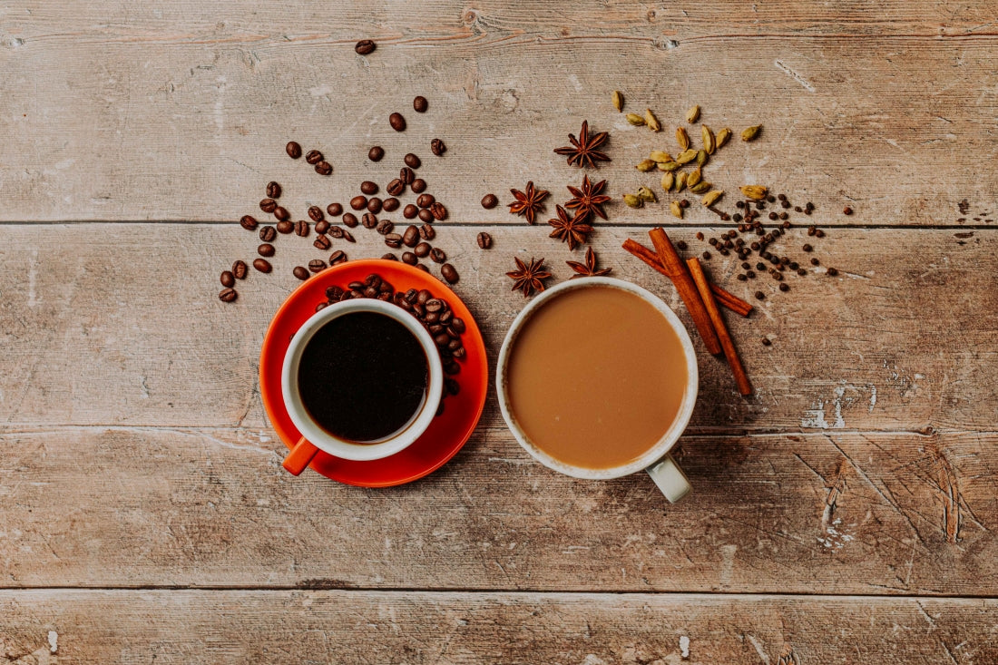 chai vs coffee, caffeine in chai