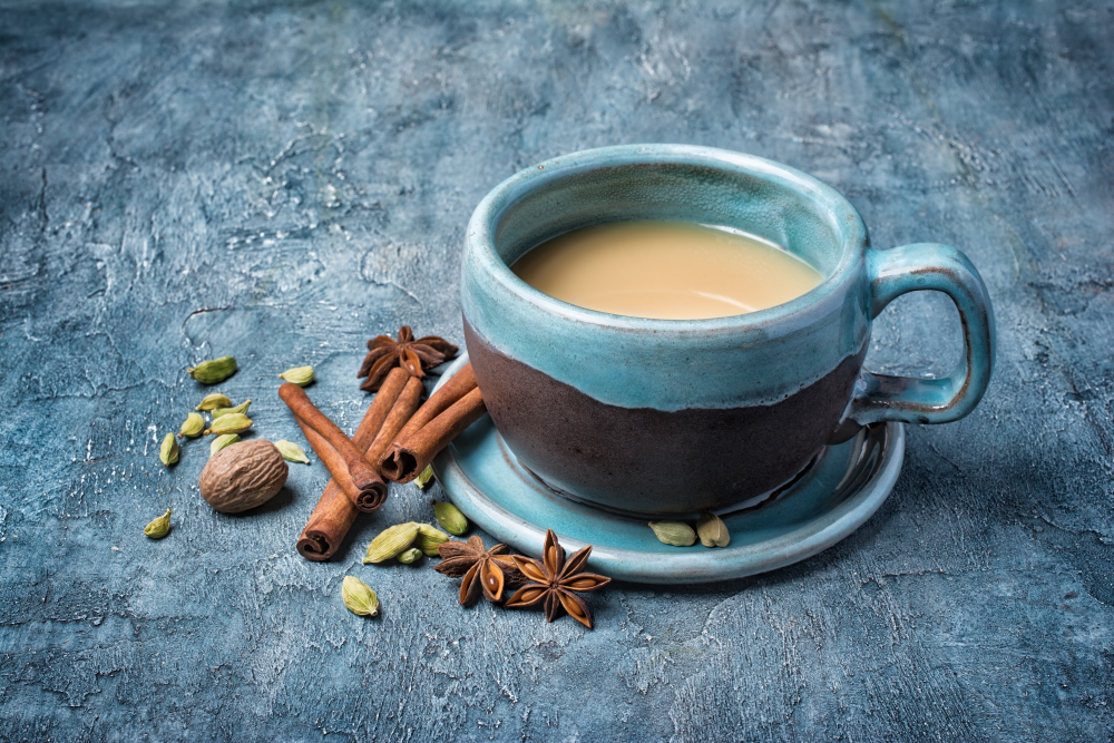 Tea India chai tea, masala tea spices