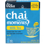 Box of Tea India Chai Moments Milk Tea on a white background