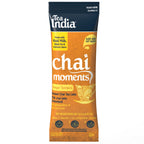 Tea India Chai Moments ginger turmeric instant chai tea latte  individual serving sachet on a white background