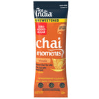 Tea India Chai Moments Unsweetened Masala individual serving sachet on a white background