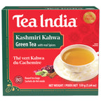 Box of Tea India Kashmiri Kahwa Green Tea on a white background