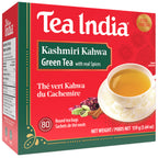 Box of Tea India Kashmiri Kahwa Green Tea on a white background