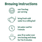 Instructions for making a traditional cup of Kashmiri Kahwa on a white background