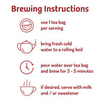 Instructions for making a traditional cup of masala chai on a white background