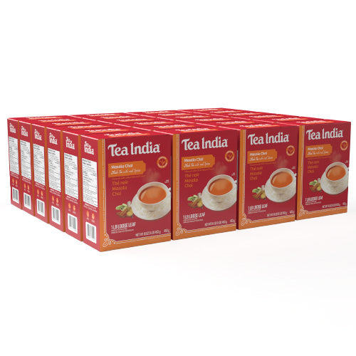 24 boxes of Tea India tea on a white background