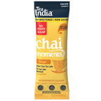 Tea India Chai Moments ginger instant chai tea latte individual serving sachet on a white background