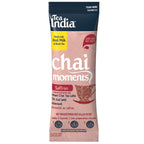Tea India Chai Moments Saffron instant chai tea latte individual serving sachet on a white background