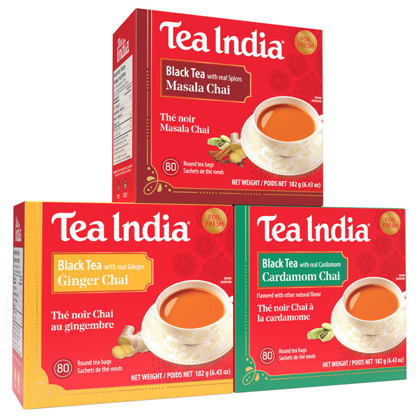 Chai Tea Bags 3 Pack Bundle (80ct Each)