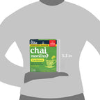 A box of Tea India Chai Moments Cardamom unsweetened instant latte held in a hand for size comparison, with a height of 5.3 inches noted