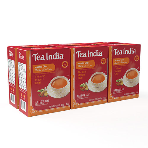 Tea India Masala Chai Loose Leaf - 6 pack bundle